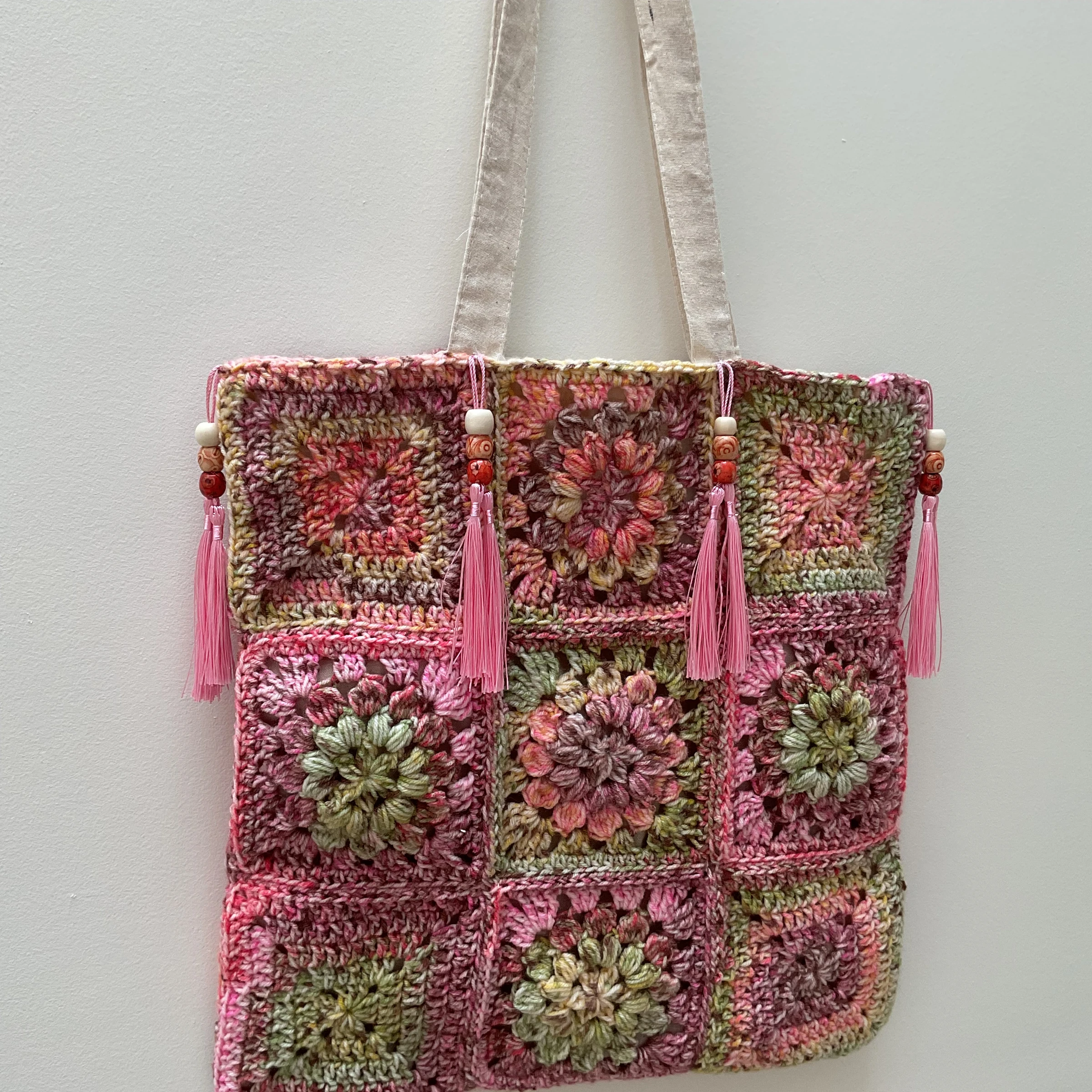 Tas Ibiza Flower! Handgemaakt door Anne! Nieuw.